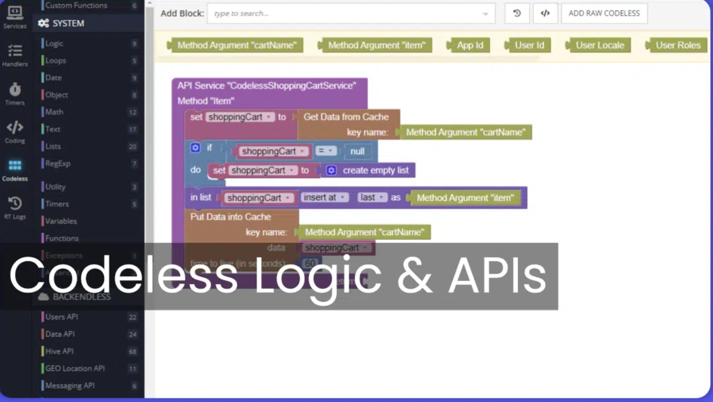 Backendless API Builder